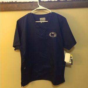 Brand new Penn State logo scrub top